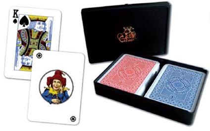 Modiano Poker E Ramino Ramino-Poker 2 Regular Index-Platunum 2 Mazzi 54 Carte (It)