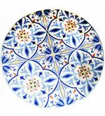 Amalfi ischia piatto piano cm 28 ,in porcellana decorata prodotto in Italia