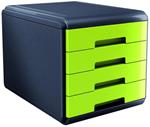 ARDA Cassettiera MyDesk 4 Cassetti Verde