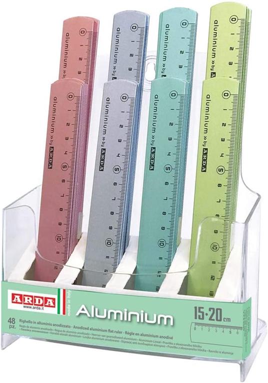 Righello Alluminio Frostcolor cm.15 Col. Ass - 2