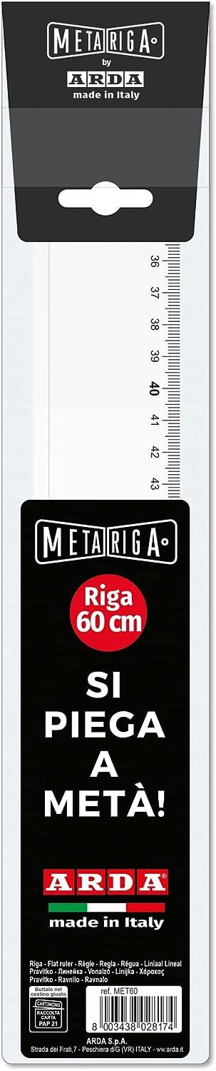 Metariga disegno pieghevole 60 cm con Custodia - Riga - 3