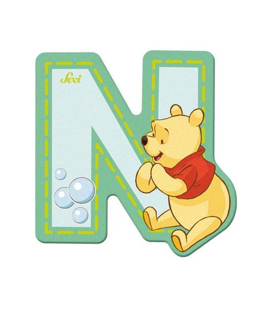 Lettera adesiva N Winnie the Pooh