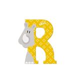 Lettera R Rinoceronte