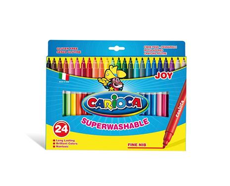 Carioca Joy marcatore Fine Multicolore 24 pezzo(i)