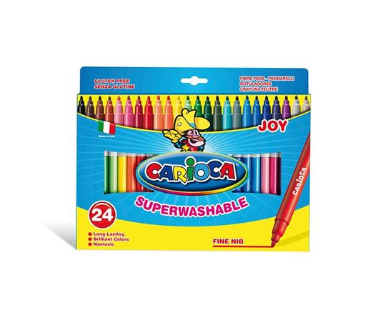 Carioca Joy marcatore Fine Multicolore 24 pezzo(i)