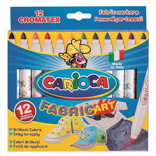Pennarelli Cromatex Scatola 12 pezzi per T-Shirt