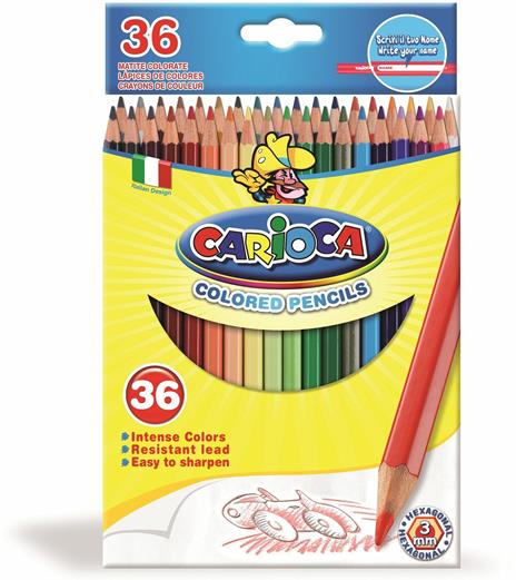 Pastelli esagonali Hexagonal Pencil Scatola 36 pezzi