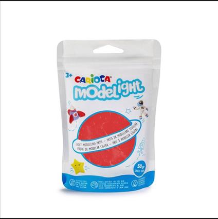 Carioca Pasta Modelight 50 Gr Monocolore Rosso