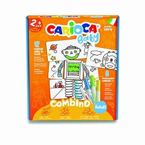 Carioca Baby Combino. Robots e 8 Felt Tip Pens