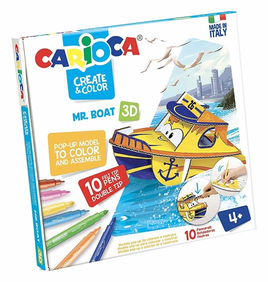 Carioca Create and Color. Mr. Boat 3D - 2