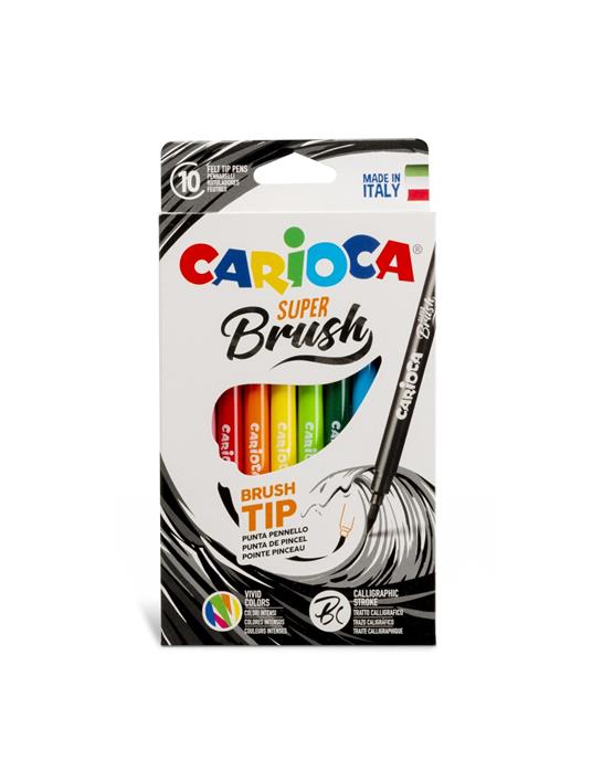Carioca Set Pennarelli Superbrush Pezzi 10 - Carioca - Cartoleria e scuola