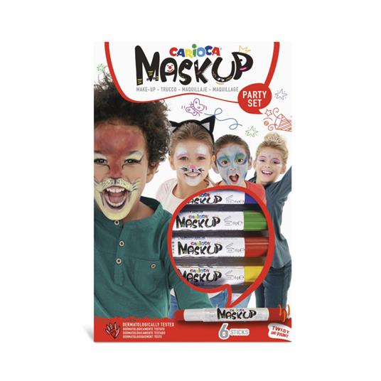 Confezione 6 Sticks Colorati Per Trucco Bimbi