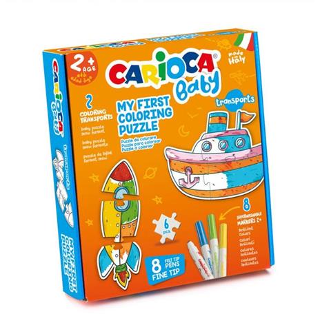 Carioca Coloring Puzzle Tranports BABY