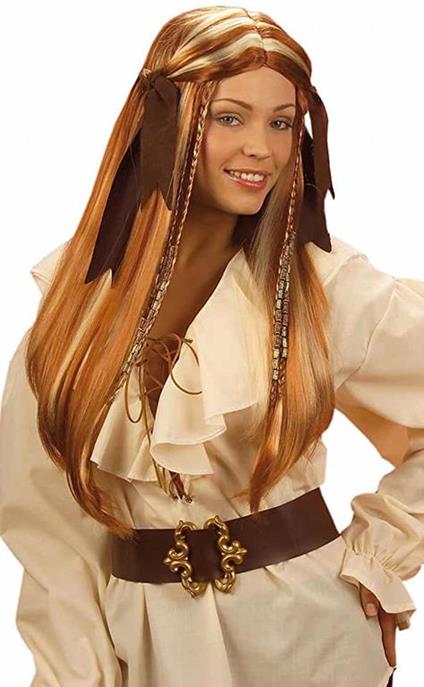 Parrucca capelli effetto bagnato parrucche per adulti costumi e accessori travestimenti carnevale halloween, cosplay