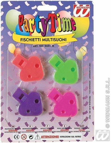 Costume Fischietti multisuoni set da 4