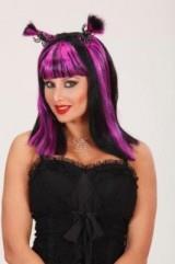 Parrucca Halloween Con Ragni