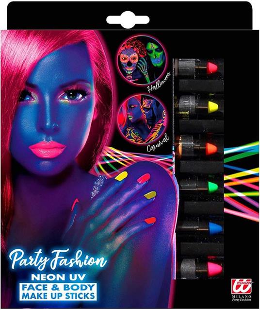 Set Make-up 6 Matite Neon UV