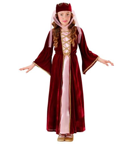 Vestito Regina Medievale 5-7 Anni 128H - 2