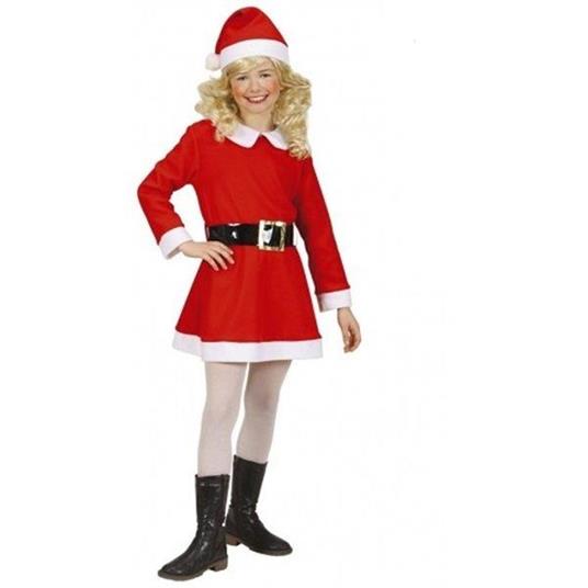Costume Babbo Natale Bambina Medium 5 - 7 Anni 128 cm