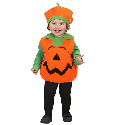 Costume da Zucca di Halloween in Taglia 1/3 Anni - 2