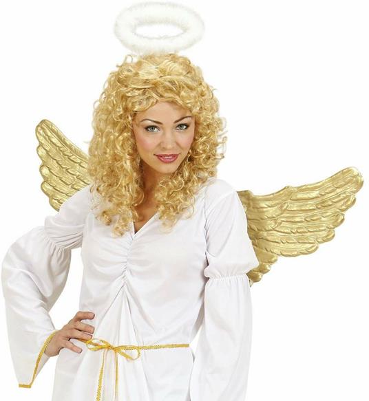 Costume Ali angelo dorate in plastica - Widmann - Idee regalo