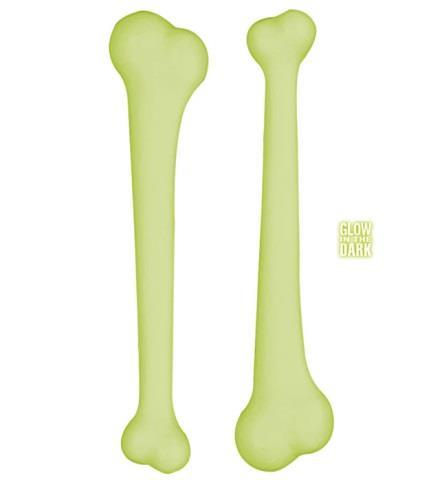 Set da 2 Ossa Maracas Fosforescenti. 23 cm