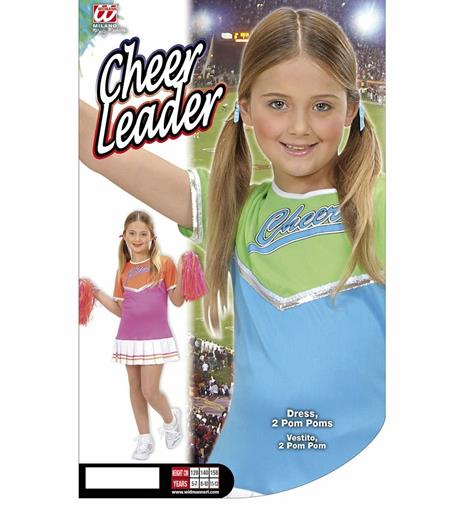 Costume Cheerleader ass. In 2 colori 128cm - 5