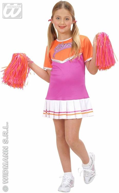 Costume Cheerleader ass. In 2 colori 128cm - 6