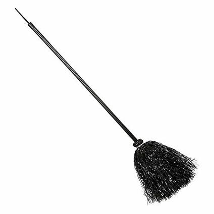 Costume Scopa strega in fili di lame' neri 92 cm