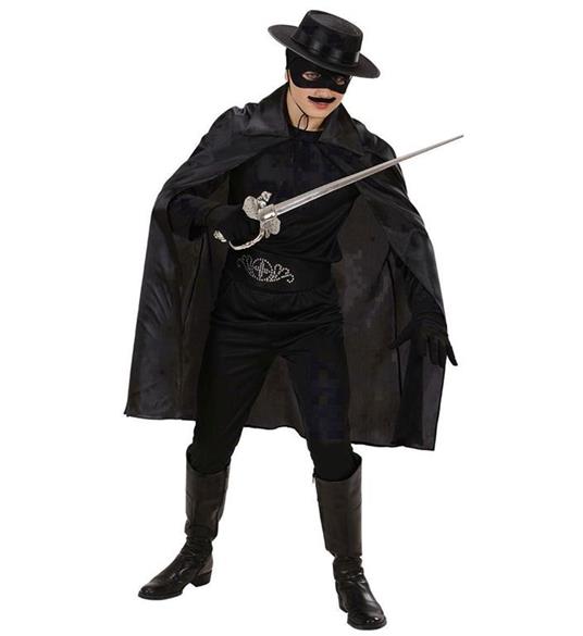 Costume Mantello nero 100 cm - 12