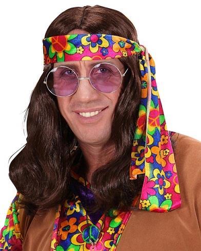 Parrucca Hippie Dude Castana