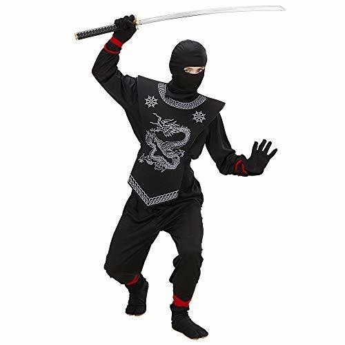 Costume Ninja nero 140 cm / 8-10 anni