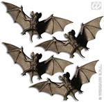 Set da 4 pipistrelli 11 cm accessori decorazioni per adulti halloween per carnevale, halloween e feste in maschera