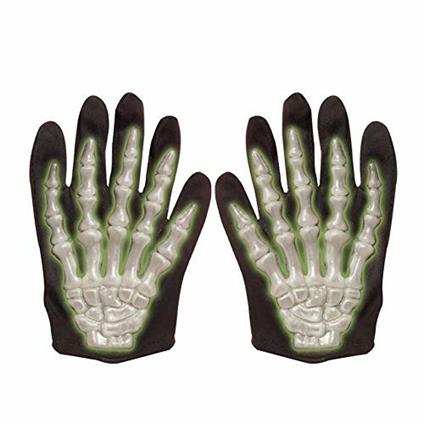 Costume Guanti scheletro 3d fosf. Bambino-1size