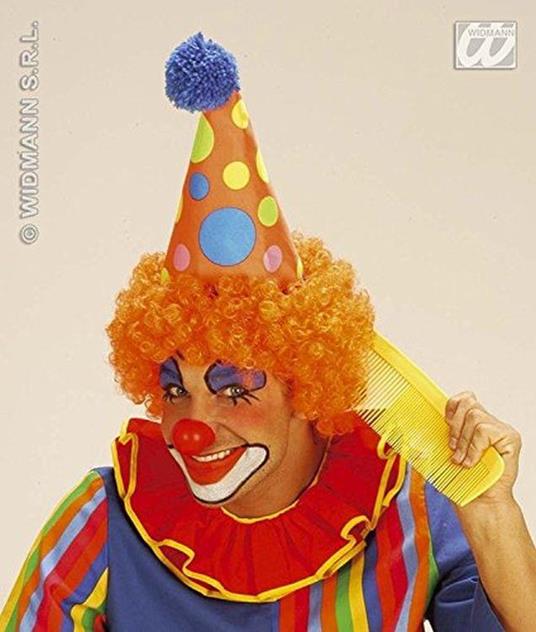 WIDMANN Cappello Clown con Parrucca RICCIA Accessori Travestimento  Carnevale - Widmann - Poker - Giocattoli