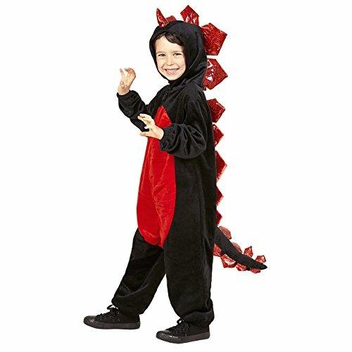 Costume Drago nero in peluche 104cm