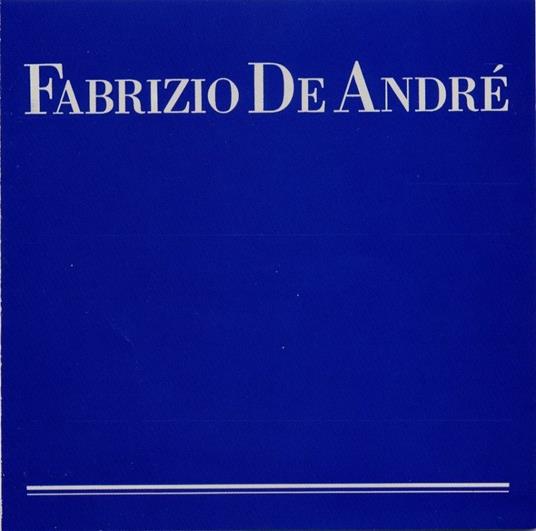 Fabrizio De Andrè - CD Audio di Fabrizio De André