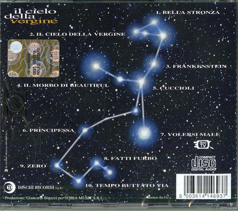 Il cielo della vergine - CD Audio di Marco Masini - 2