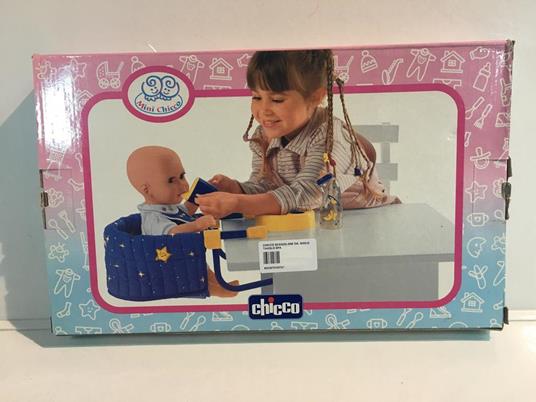 Seggiolone Da Gioco Tavolo Blu Con Stelle Vintage