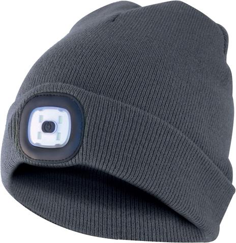 Cappello In Stoffa Con Luce Led Grigio Scuro Taglia Unica Accessori Idee Regalo Running