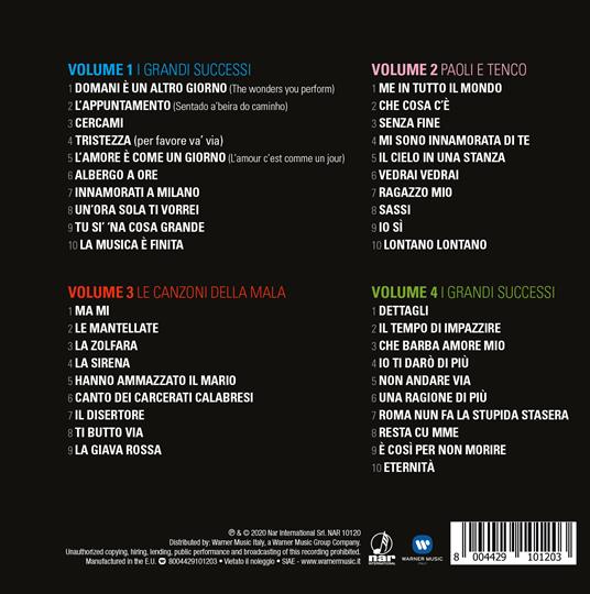 Oggi le canto così vols. 1, 2, 3, 4 (4 CD Box Set) - CD Audio di Ornella Vanoni - 3