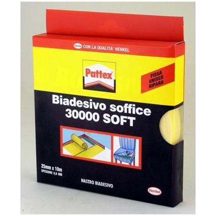 Pattex Biadesivo Soffice Soft 25mm x 10m nastro adesivo da cancelleria