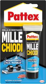 Pattex Millechiodi Resistente all'acqua 100g Gel Adesivo ai polimeri