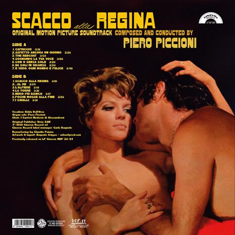 Scacco alla Regina (Colonna Sonora) (Limited Edition - 140 gr. Clear Blue Marble Vinyl) - Vinile LP di Piero Piccioni - 2