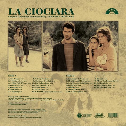 La Ciociara (Colonna Sonora) (Limited Edition - Yellow gold vinyl + poster) - Vinile LP di Armando Trovajoli - 3