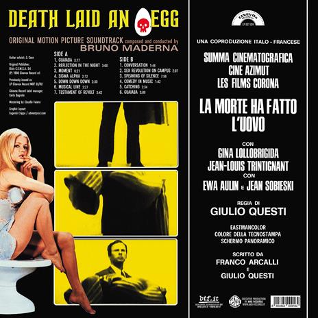 La morte ha fatto l'uovo (Limited Edition - Orange Vinyl) (Colonna Sonora) - Vinile LP di Bruno Maderna - 3