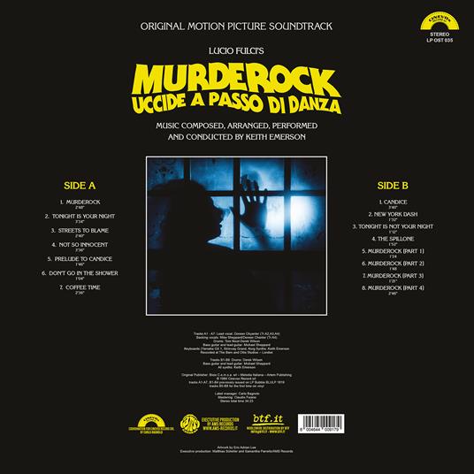 Murderock (Limited Edition 140 gr. Clear Blue Vinyl) - Vinile LP di Keith Emerson - 3