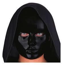 Maschera Viso Medio Nero In Plastica