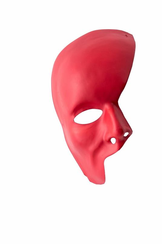 Maschera Mezzo Viso Rossa In Plastica