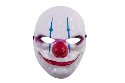 Maschera Clown Horror In Plastica Rigida